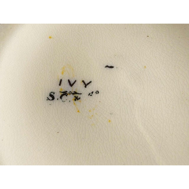 Ceramic Uk Circa 1876 - 1880 Ceramic Milk Pitcher Red Black Ivy Attributed to Stephen Clive & Co For Sale - Image 7 of 7