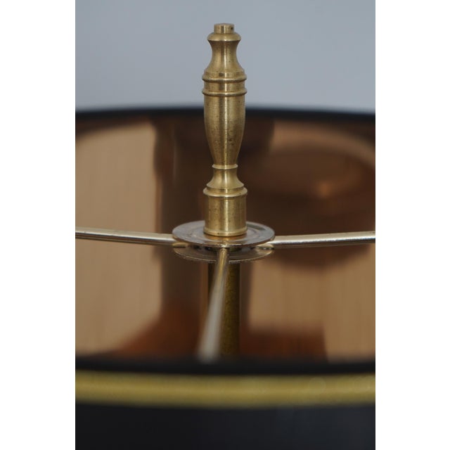 Pair of Vintage French Empire Gold Leaf on Wood Column Lamps For Sale - Image 4 of 11