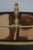 Pair of Vintage French Empire Gold Leaf on Wood Column Lamps For Sale - Image 4 of 11