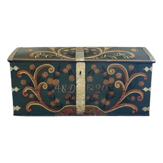 Swedish Blanket Chest Early 19th C. (1820) For Sale