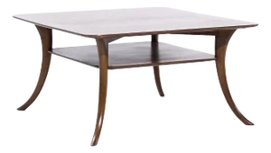 Robsjohn Gibbings for Widdicomb Mid Century Sabre Leg Mahogany Coffee Table