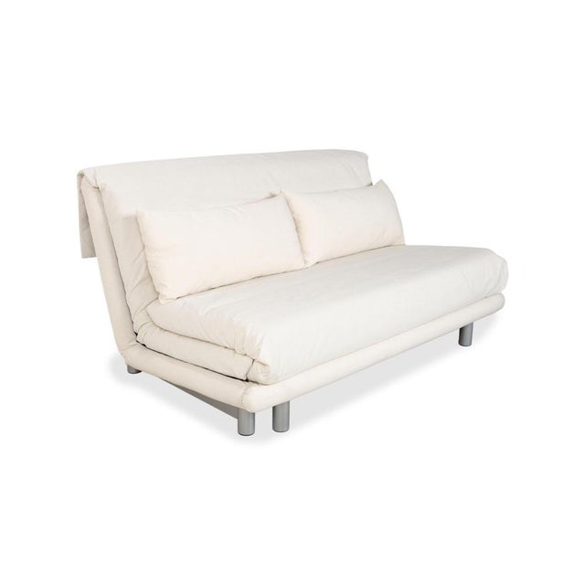 Multy Fabric Three-Seater White Cream Sofa Bed by Ligne Roset For Sale - Image 12 of 12