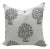 Fabdivine Handcrafted Block Print Cushion Cover 22x22 Inch Thick Cotton White-Anar For Sale