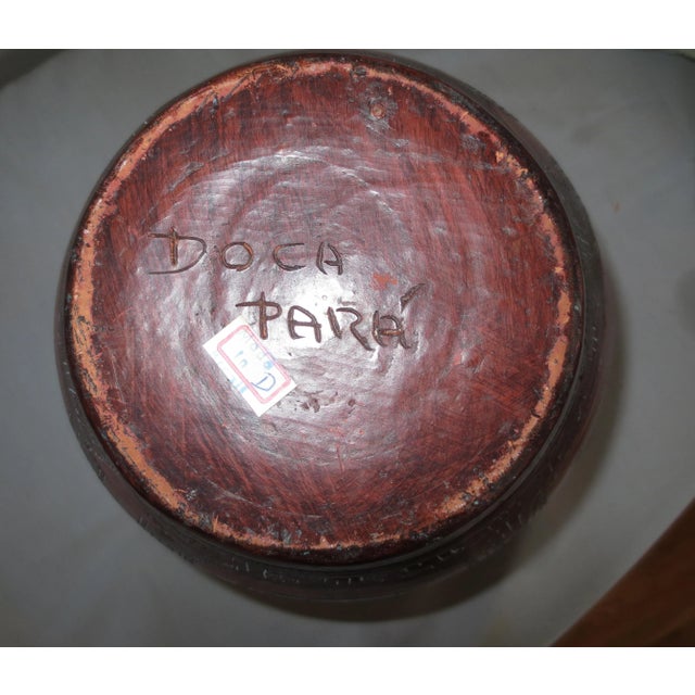 Brazilian Marajoara Pot Signed Doca Para - 1990's For Sale - Image 10 of 11