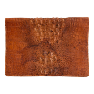 American Vegetable-Tanned Alligator Leather Portfolio – Belly Cut – Mid-Century Executive Case
