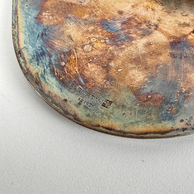 Silver-Plated Shell Centerpiece or Tray attributed to Fleuron-Christofle, France, 1950s For Sale - Image 9 of 15