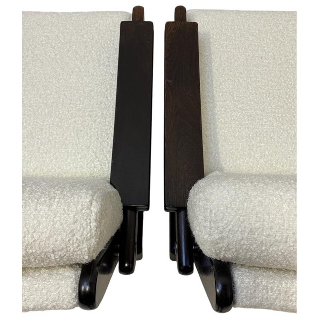 Mid-Century Modern Lounge Chairs in Bouclé Upholstery from Wenge, 1970s, Set of 2 For Sale - Image 11 of 12