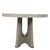 Early 21st Century Contemporary White Cerused Oak Round Accent Table by Beautiter Home For Sale - Image 5 of 8