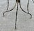 Metal Mid 20th Century Round Wrought Iron Table W/Umbrella Hole Mesh Top Salterini Woodard Style Outdoor For Sale - Image 7 of 11