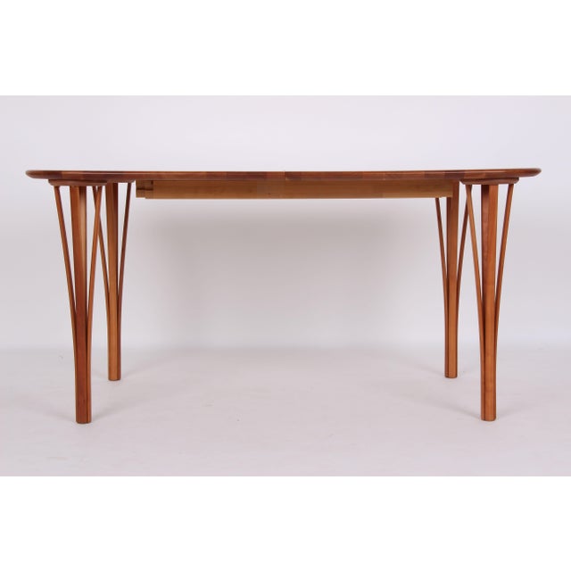 Dining Table in Cherry Wood from Haslev Møbelfabrik, 1990s For Sale - Image 3 of 12