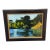 Signed Camhi Lakeside Landscape Original Oil Painting For Sale