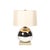 Modern Modernist Mercury Glass Table Lamps With Leather Wrapped Bases by Lorin Marsh For Sale - Image 3 of 17