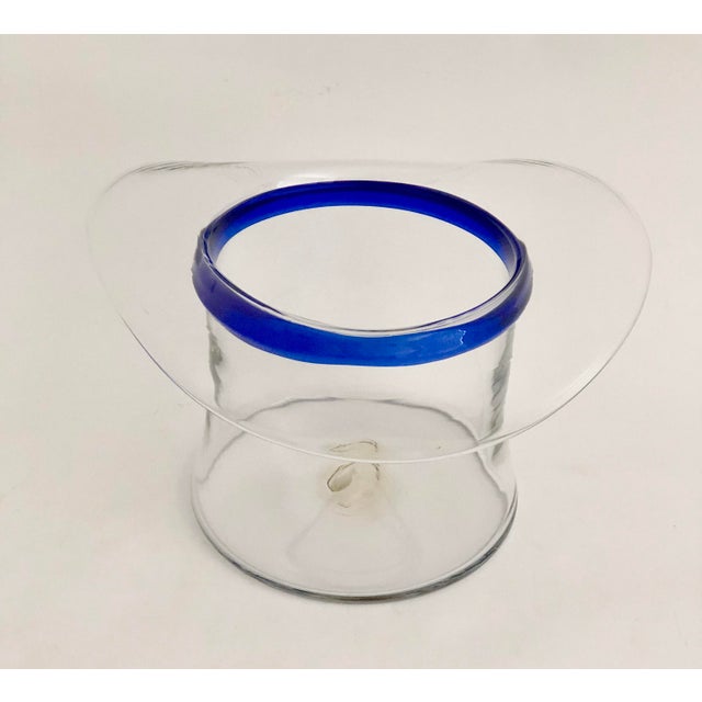 Blenko Blenko Glass Top Hat Champagne Bucket For Sale - Image 4 of 7