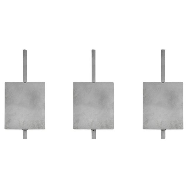 Metal Kinko Stainless Steel Shelves by Zincutec, Set of 3 For Sale - Image 7 of 7