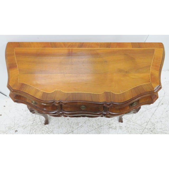 Italian Borghesani Italian Burl Commode For Sale - Image 3 of 8