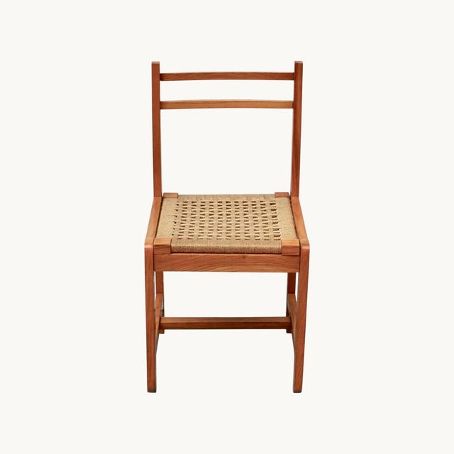 ItalianLight Wood Chairs, 1960s, Set of 6 For Sale - Image 9 of 10