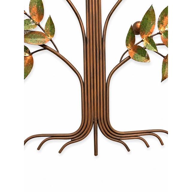 A striking vintage “Tree of Life” metal wall sculpture by Curtis Jeré/Artisan House, signed and dated 1977. This large-...