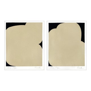 Abstract Gouache Original Painting, Set of 2 For Sale