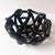 Postmodern 1980s Postmodern Black Ceramic Braided Woven Abstract Centerpiece Bowl For Sale - Image 3 of 7
