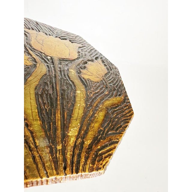 Art Nouveau Carved Wooden Trivet, France, 20th Century For Sale - Image 9 of 10