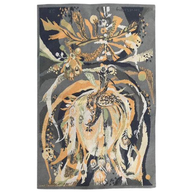 French Modern Tapestry Attributed to Hervé Lelong For Sale