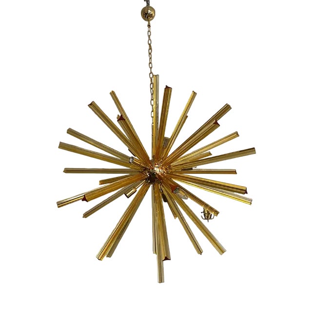 Sputnik Chandelier in Murano Glass by Simoeng For Sale