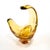 1960s 1960s Bohemian / Czech Amber Art Glass Sculpture Attributed to Mstisov Glass For Sale - Image 5 of 7