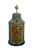 Chinoiserie Late 20th Century Chinese Chinoiserie Green Gilt Toleware Tea Canister Caddy Banquet Lamps - a Pair For Sale - Image 3 of 18