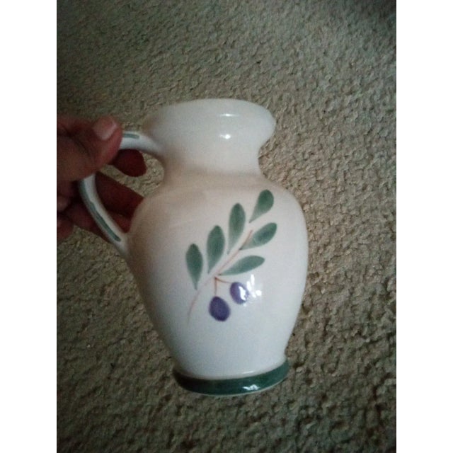 1980s Fortebraccio Ceramiche Hand-Painted Pitcher, Made in Italy For Sale In Dallas - Image 6 of 6
