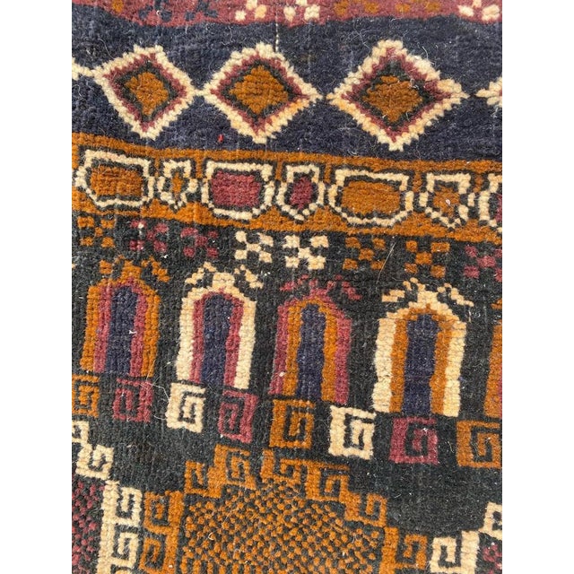 Small Vintage Baluch Afghan Rug For Sale - Image 16 of 18