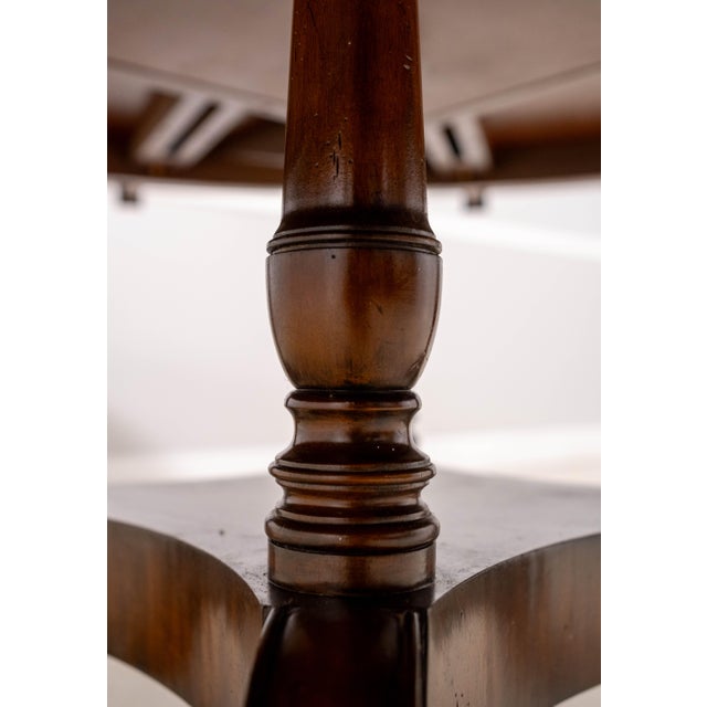 Maitland-Smith Round Dining Room Table With Perimeter Leaves For Sale - Image 14 of 18