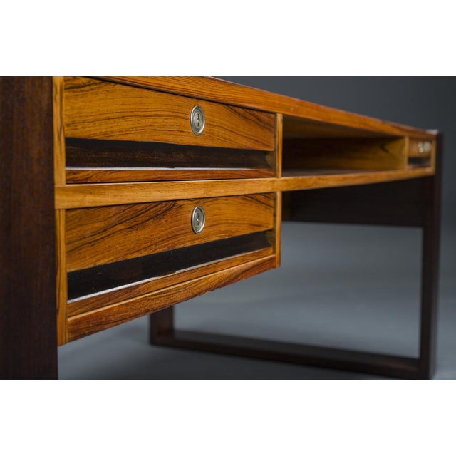 Vintage Rosewood Executive Desk, 1960 For Sale - Image 10 of 17