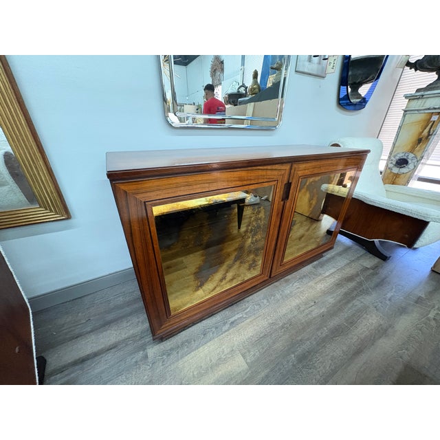 1960s Italian Modern Credenza With Mirrored Doors For Sale - Image 10 of 13