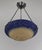 Art Deco Daum & Majorelle French Art Deco Pendant Light Chandelier 1920s - Mottled Glass & Wrought Iron For Sale - Image 3 of 15