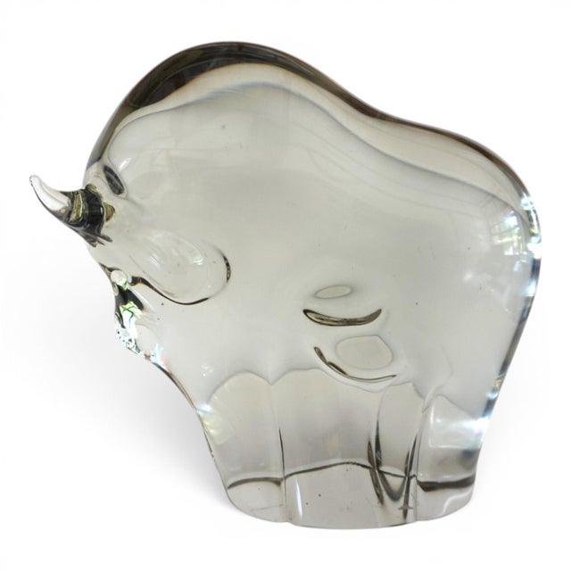 Murano Glass Bull Sculpture by Livio Seguso, 1970s For Sale - Image 12 of 16