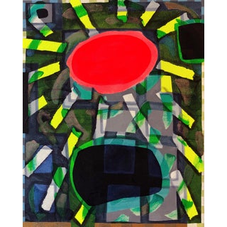Max Manning “Untitled (CVS175)” Contemporary Pink, Green, & Teal Geometric Abstract Painting, 2020 For Sale