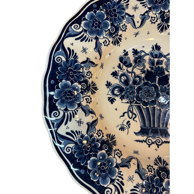 Traditional 1950s Royal Delft Hand Painted Platter For Sale - Image 3 of 8
