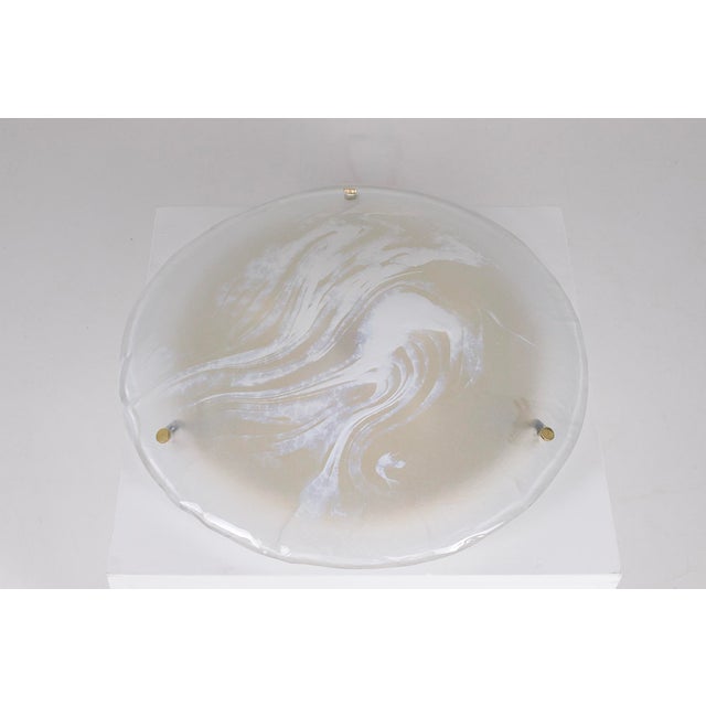 Murano Veined Ceiling Light, 1970s For Sale - Image 9 of 9
