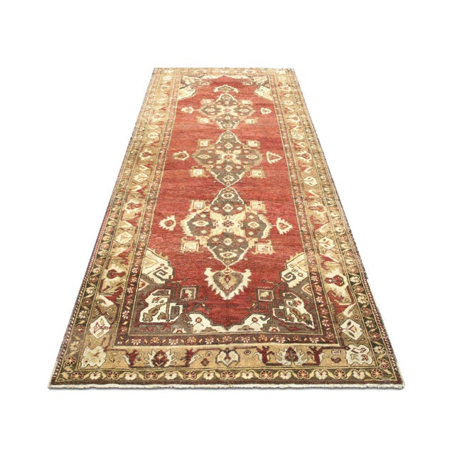 1960s Turkish Oushak Rug For Sale In Los Angeles - Image 6 of 6