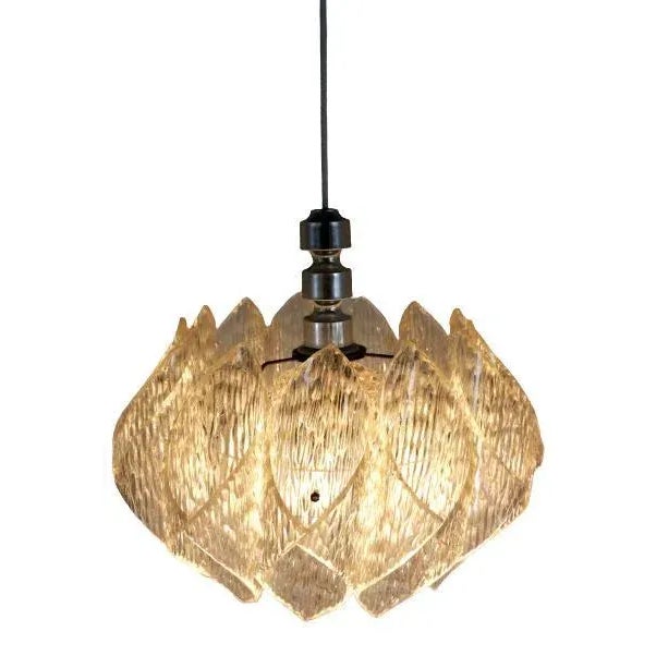 Vintage Hanging Lamp in Acrylic Glas For Sale - Image 3 of 16