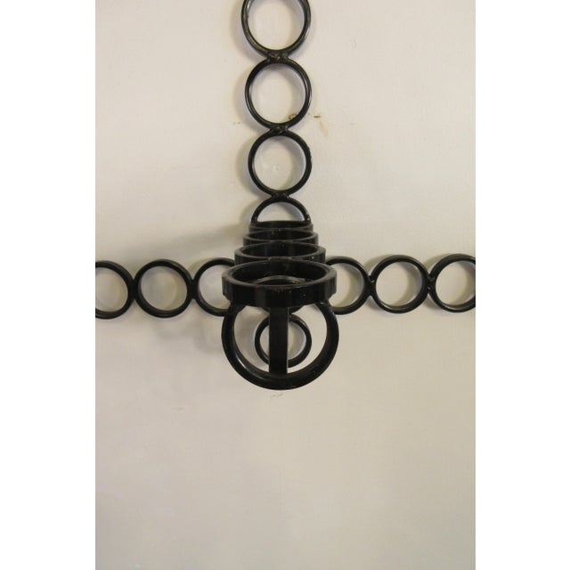 1960s Iron 2-Tier Circular Shelf For Sale - Image 9 of 12