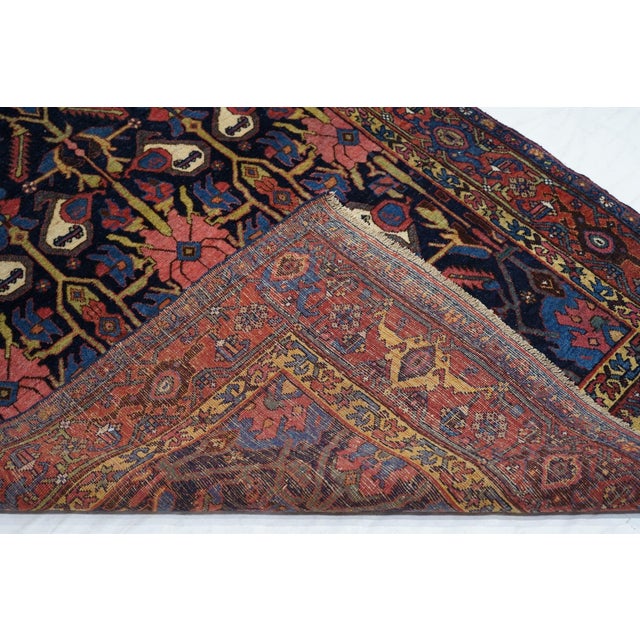 Antique Bidjar Rug 4'1'' X 6'11'' For Sale - Image 9 of 10