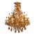 Mid 20th Century French Louis XVI Gold Bronze Chandelier For Sale