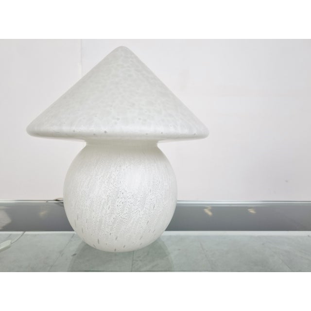 Vintage Murano Glass Mushroom Table Lamp from Peil & Putzler, 1970s For Sale - Image 4 of 9