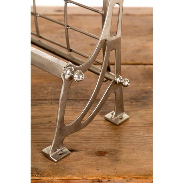Silver Art Deco Coat Hooks in Chrome For Sale - Image 8 of 10