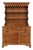 Vintage Sprague & Carleton Solid Rock Maple Farmhouse Hutch With Scalloped Shelves For Sale