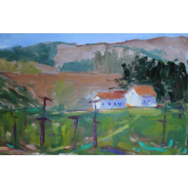 2020s Original Painting, Plein Air Sonoma Farm California For Sale - Image 5 of 13