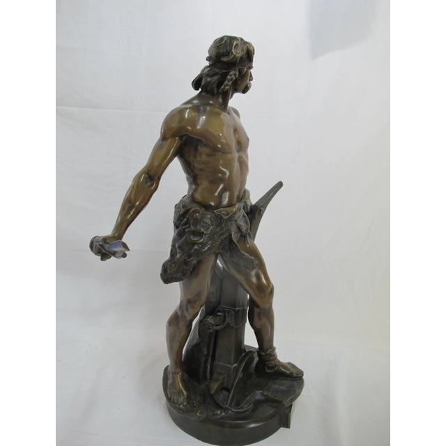 Bronze Emile Andre Boisseau French Industrial Bronze Sculpture Ense Et Aratro For Sale - Image 8 of 10