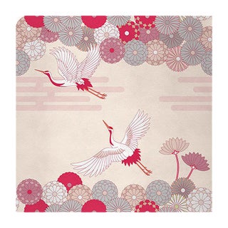 Ambiente Flower and Chevron 3 Fabric Wall Covering by Chiara Mennini for Midsummer-Milano For Sale