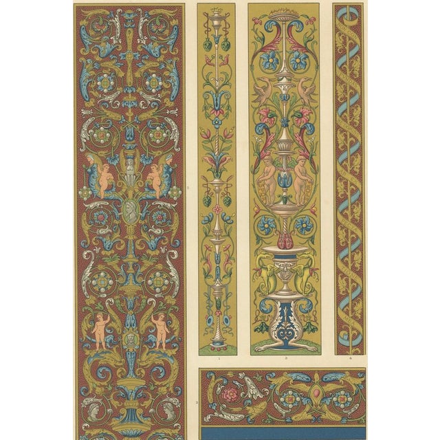 Paper Pralon after Albert Racinet, LV of L’Ornement Polychrome, 1869, Paper For Sale - Image 7 of 10